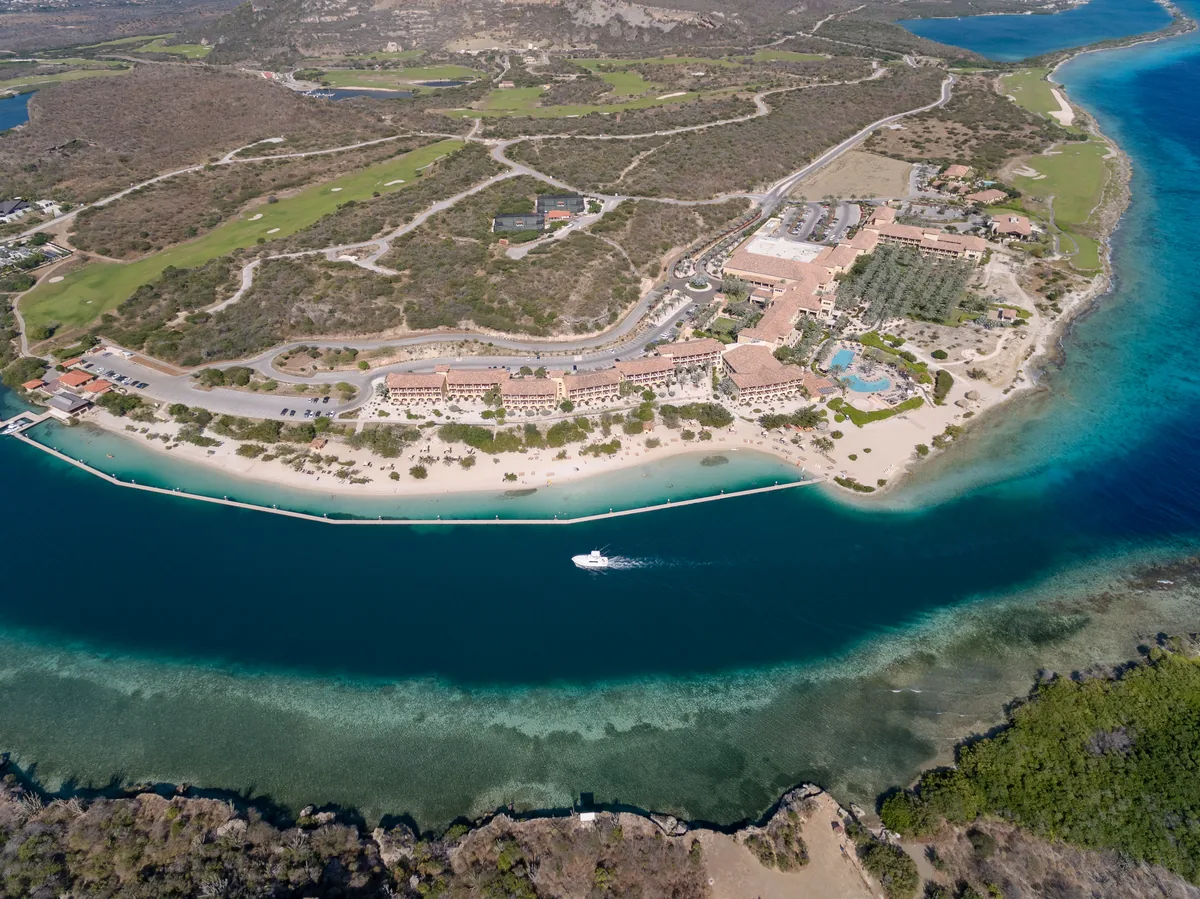 Aerial view of Santa Barbara on Curaçao