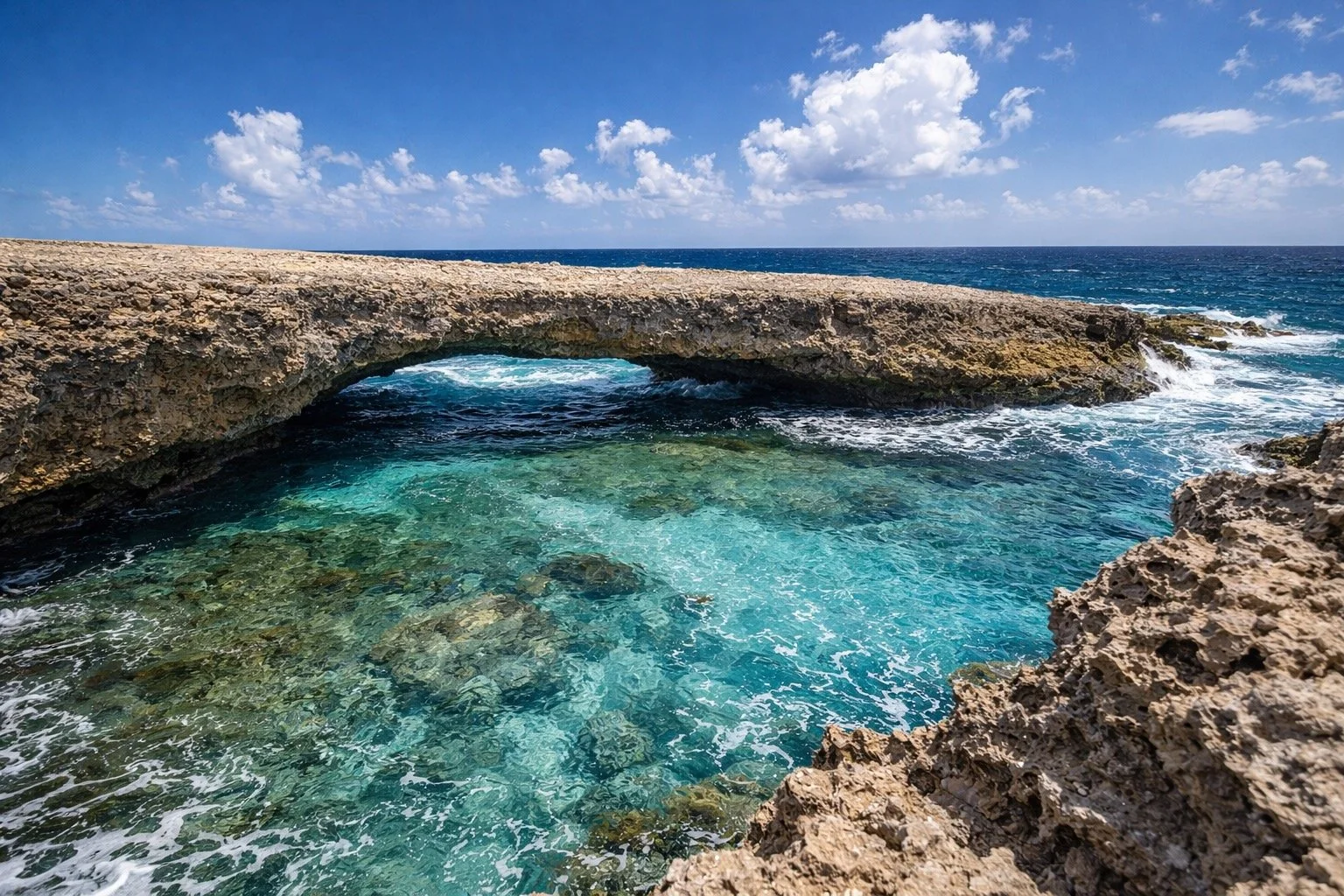 Shete Boka rugged coastline, Curaçao