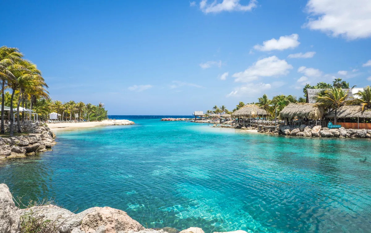 Caribbean coast in Willemstad Curaçao