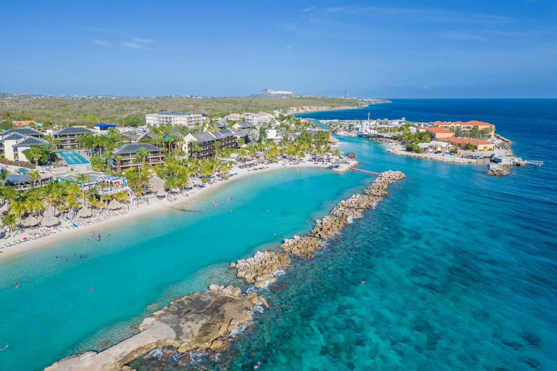 Mambo Beach area in Curaçao